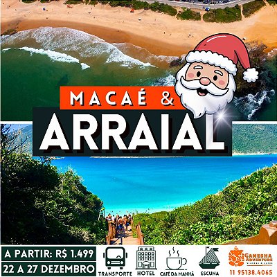 ZZZL8 - Feriado 22 a 27/Dez - Macaé & Arraial do Cabo - RJ