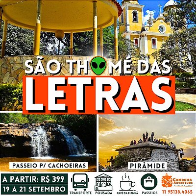 ZZI5- Final de semana 19 A 21/Set - São Thomé das Letras - MG