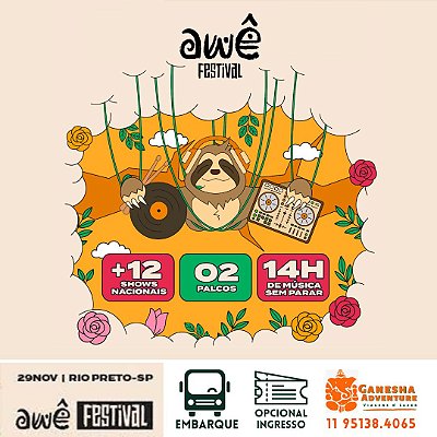 ZZK9 - Day Use 29/Nov - AWÊ Festival - Rio Preto - SP