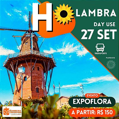 ZZI7 - Day Use 27/Set - Holambra - SP