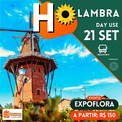 ZZI6 - Day Use 21/Set - Holambra - SP