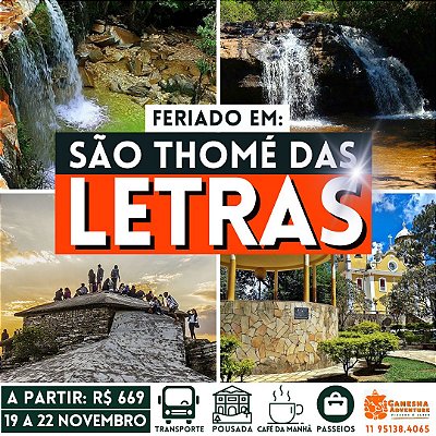 ZZZK7 - Feriado 19 a 22/Nov - São Thomé das Letras - MG