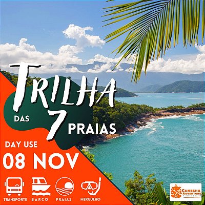 ZZK3 - Day Use 08/Nov - Trilha das 7 praias - Ubatuba - SP