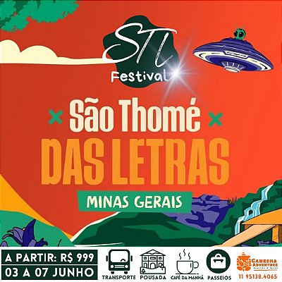 ZZZF4 - Feriado 03 a 07/Jun - São Thomé das Letras - MG