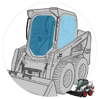 Vidro Porta Frontal Mini Bobcat S550 S650 S850 7120401