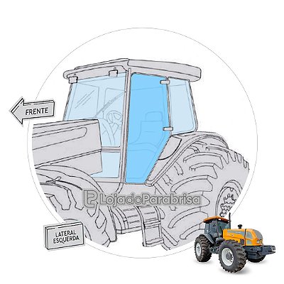 Vidro Porta Esquerda G2 Trator Valtra BHG2 83862600