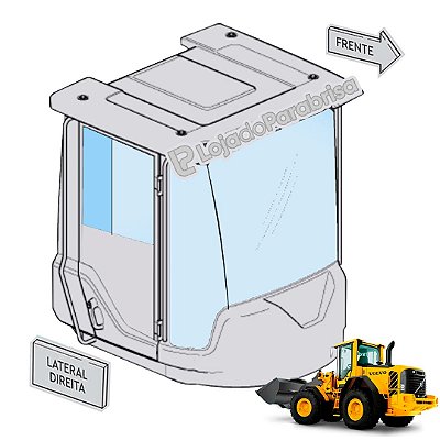 Vidro da Janela Traseira Fixa Volvo  L70F
