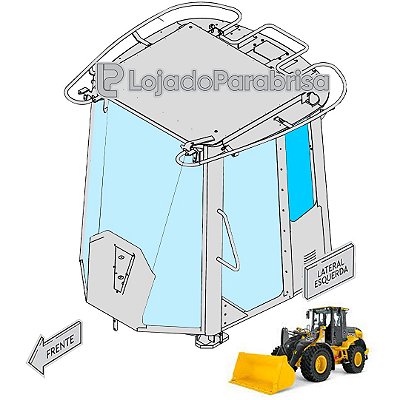Vidro Janela Lado Esquerdo Carregadeira Jonh Deere 524K T357588