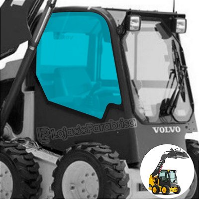 Vidro Lateral Direito Mini Carregadeira Volvo Mc90 /Jcb 190