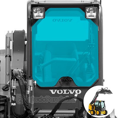 Vidro Parabrisa Mini Carregadeira Volvo Mc90/Jcb 190