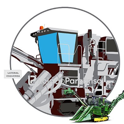 Vidro Para-brisa Colheitadeira John Deere CH570 KXE10247