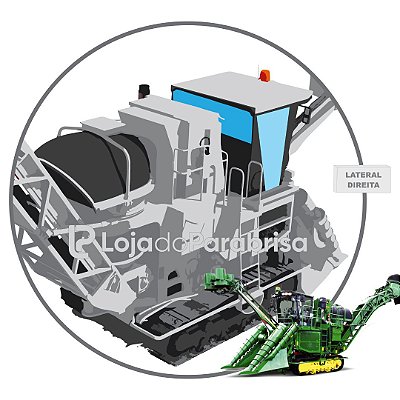 Vidro Traseiro Colheitadeira John Deere CH570 KXE10405