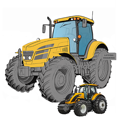 Vidro da Porta Esquerda Trator Valtra CT250