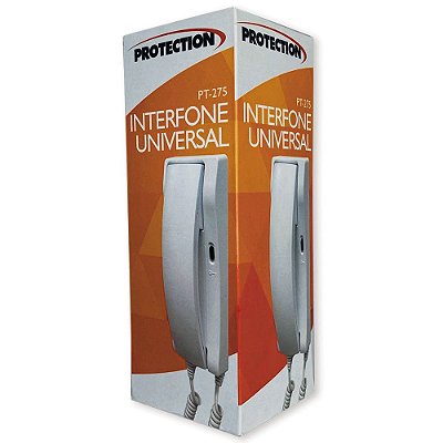 Interfone Extensão Universal Branco Para Porteiro PT-275 Protection