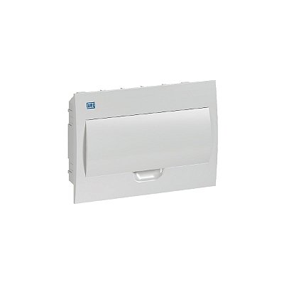 QUADRO DE PVC EMBUTIR SEM BARRAMENTO 12 DISJUNTOR BRANCO WEG