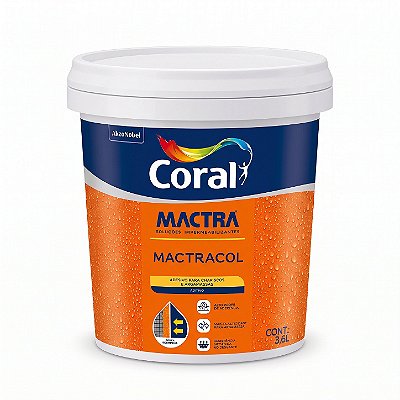 Aditivo para Chapiscos e Argamassa Mactracol 3,6L Mactra 400036