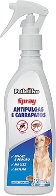Spray Antipulgas e Carrapatos 150ml Petbrilho