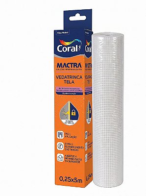 Tela Impermeabilizante Vedatrinca 25cm Rolo com 5 Metros Mactra 413012