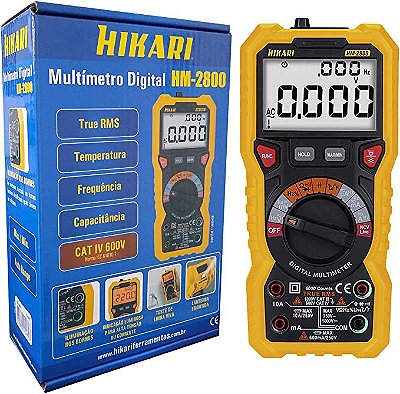 Multímetro Digital HM-2800 - Hikari