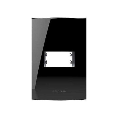Placa 4X2 para 1 Módulo Inova Pro Class Black Piano Alumbra