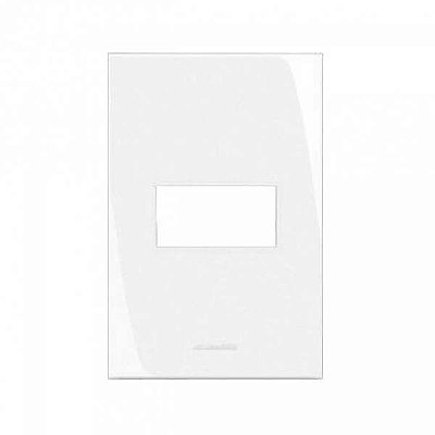 Placa 4x2 para 1 Módulo Alumbra Inova Pro Branco Alumbra