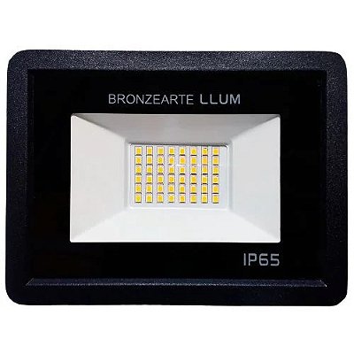 Refletor Deep Fit Led 50W 3000K Preto Bivolt Bronzearte