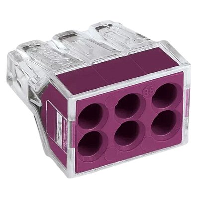 Conector de Emenda 6 Polos 2,5MM 773-106 24A Wago