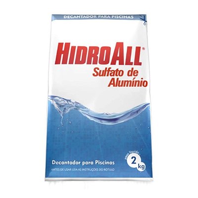 Decantador Para Piscinas Sulfato de Alumínio 2kg - Hidroall