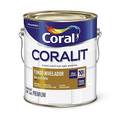 Fundo Sintético Nivelador Branco Coralit 3,6L Coral