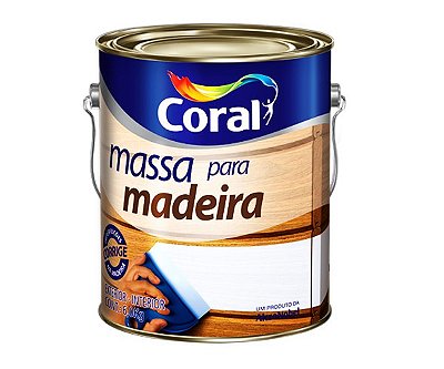 Massa para Madeira Coralit 3,6kg Coral