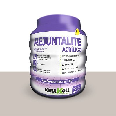 Rejunte Rejuntalite Acrílico Cinza Pérola 2KG Kerakoll