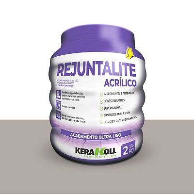 Rejunte Rejuntalite Acrílico Cinza Ferro 2KG Kerakoll