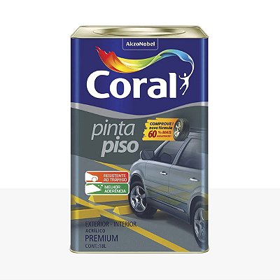 Tinta Pinta Piso Premium Fosco Branco 18L - Coral