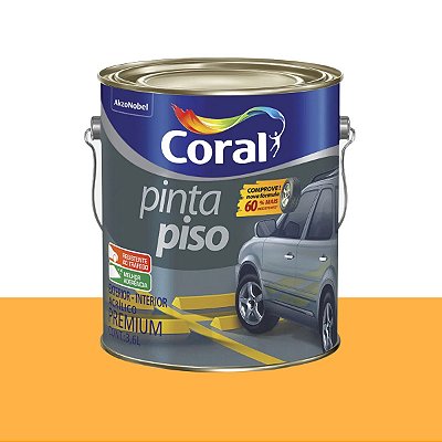 Tinta Pinta Piso Premium Fosco Amarelo Demarcação 3,6L - Coral