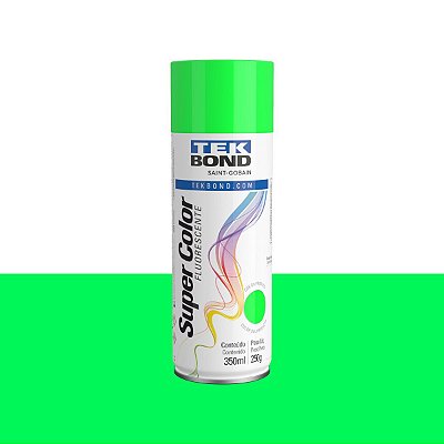 Tinta Spray Fluorescente Verde 350ml Tekbond