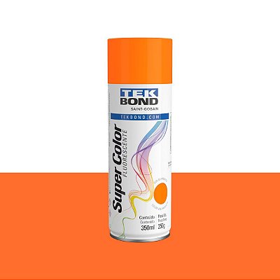 Tinta Spray Fluorescente Laranja 350ml Tekbond