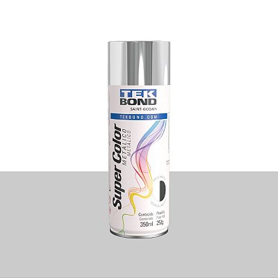 Tinta Spray Metálico Cromado 350ml Tekbond