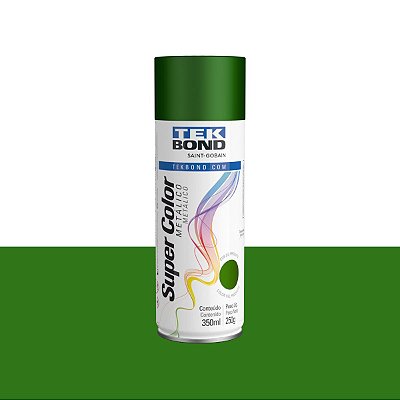 Tinta Spray Metálico Verde 350ml Tekbond