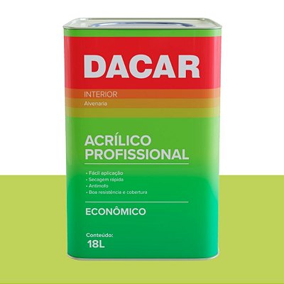 Tinta Acrílico Profissional para Interior 740-089 Verde Tropical 18L Dacar