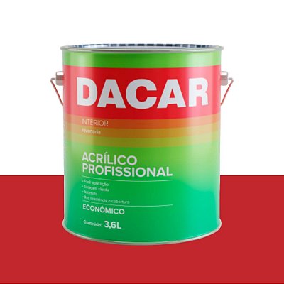 Tinta Acrílico Profissional para Interior 740-094 Rubi 3,6L Dacar