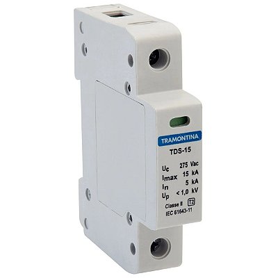 Dispositivo de Proteção Contra Surtos TDS 1P 15kA 275V 57700015 Tramontina
