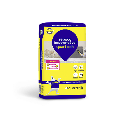 Reboco Impermeável 20KG Quartzolit 922804