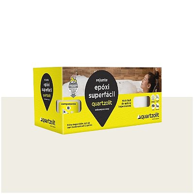 Rejunte Epóxi Superfácil 1KG Branco Quartzolit 242242