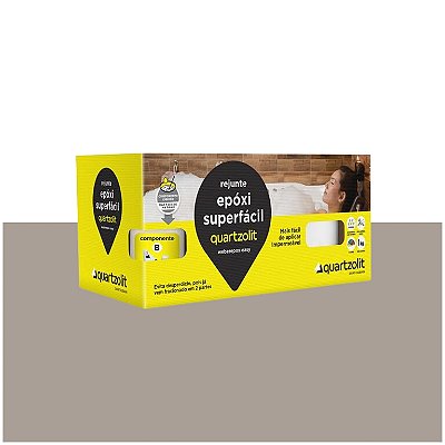 Rejunte Epóxi Superfácil 1KG Cinza Outono Quartzolit 242297
