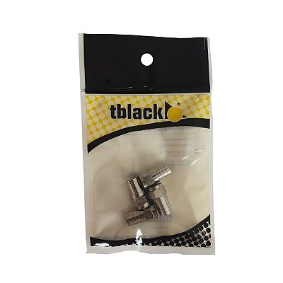 Tblack Conector f Crimpar rg6 c/4 pcs 84247 Dualcomp