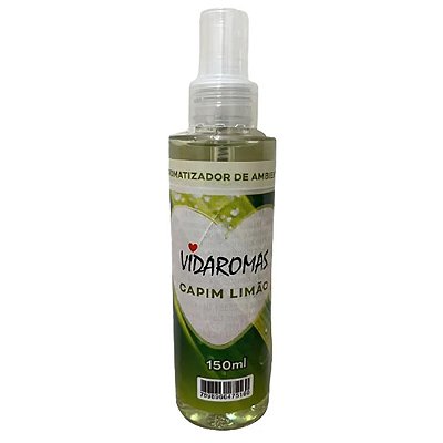 Aromatizador Spray 150ml Capim Limão Vidaromas