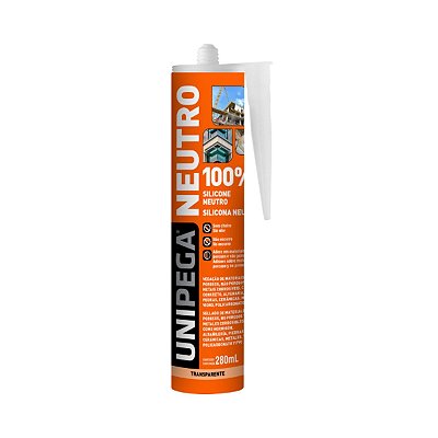 Silicone Neutro Incolor 280ml Unipega