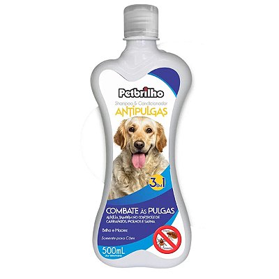 Shampoo Anti Pulgas 3x1 500ml Petbrilho