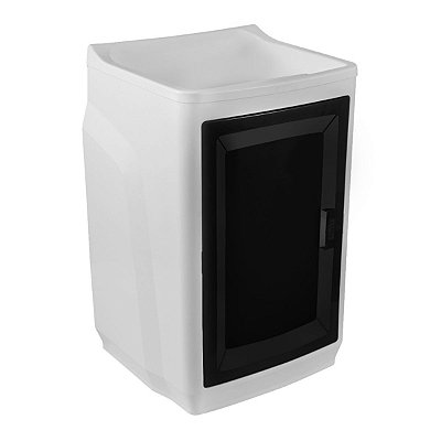 Gabinete com Tanque para Lavanderia GTQ0 Branco/Preto Astra