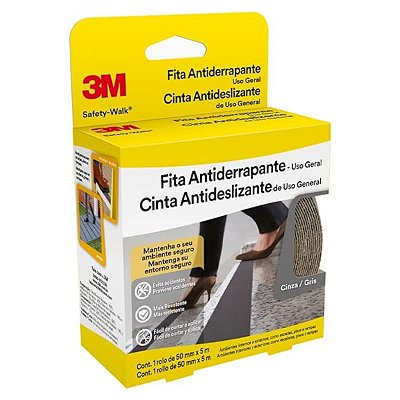 Fita Antiderrapante Safety Walk 50mm x 5m Cinza 3M